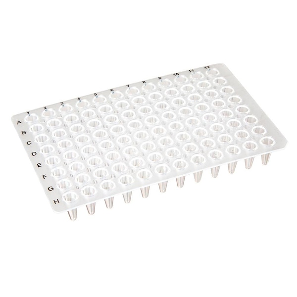 96-well PCR plate, 0.1mL, low profile, PP, natural PK